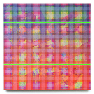 Silicone Tartan - Acrylic on Aluminium